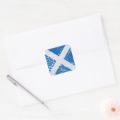 Grunge Scottish Flag Vierkante Sticker (Envelop)
