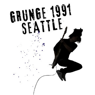 Grunge Seattle 1991 Muziek Scene Love Seattle Vint T-shirt