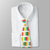 Grunge Senegal Flag Stropdas (Gebonden)