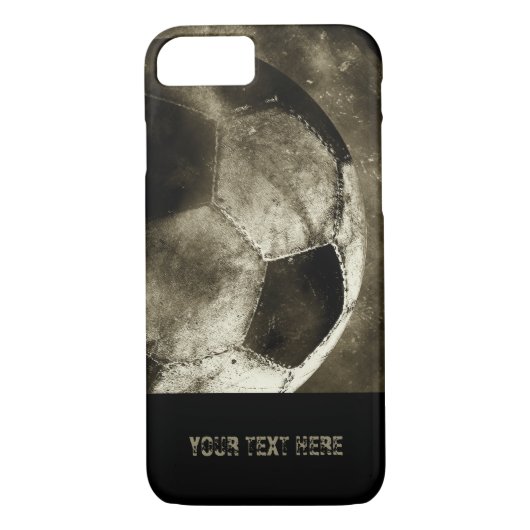 Grunge Sepia Voetbal | Cool Gifts Case-Mate iPhone Case (Achterkant)