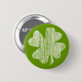 Grunge Shamrock Ronde Button 5,7 Cm (Voorkant /achterkant)