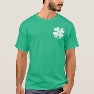 Grunge shamrock St Patricks Day t-shirt   Groen sh