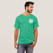 Grunge shamrock St Patricks Day t-shirt | Groen sh (Voorkant volledig)