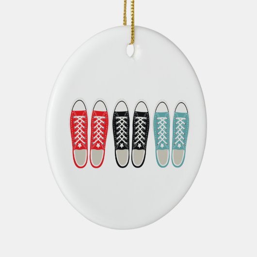 Grunge Shoes Keramisch Ornament (Rechts)