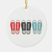 Grunge Shoes Keramisch Ornament (Voorkant)