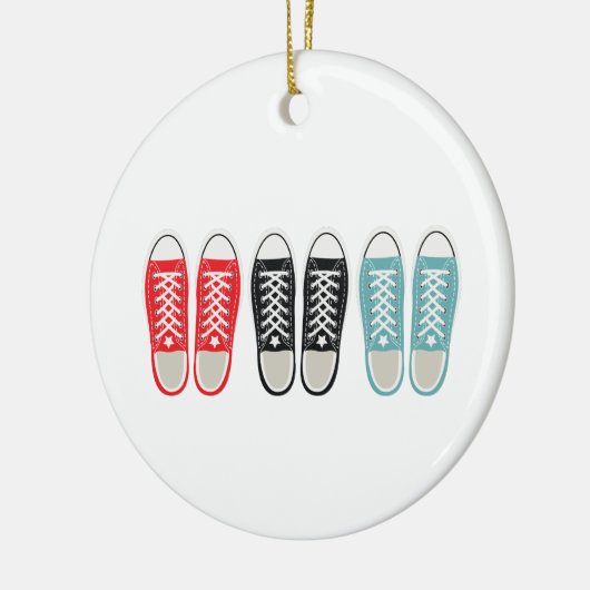 Grunge Shoes Keramisch Ornament (Links)