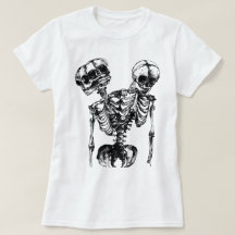 Grunge Skelet Gotische Donkere Esthetische T-Shirt