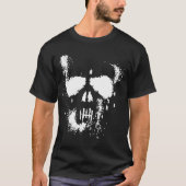 Grunge Skull (Donker) T-Shirt (Voorkant)