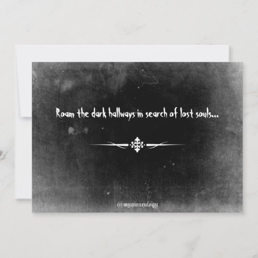 Grunge Skull Kaart (Achterkant)