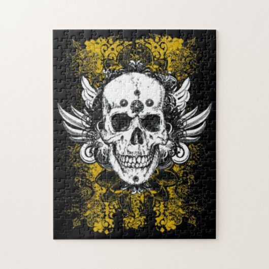 Grunge Skull Legpuzzel (Verticaal)