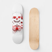 Grunge Skull Patroon Persoonlijk Skateboard (Voorkant)