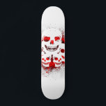 Grunge Skull Patroon Persoonlijk Skateboard<br><div class="desc">Gotisch lachende schedels die op je skateboard zijn gedrukt.</div>
