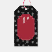 Grunge Skull Santa Cadeaulabel (Achterkant)