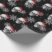 Grunge Skull Santa Cadeaupapier (Hoek)