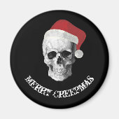 Grunge Skull Santa Magneet (Voorkant)