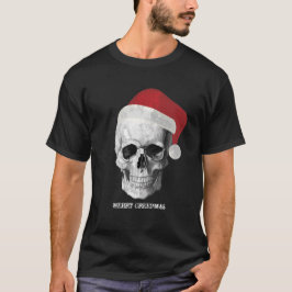 Grunge Skull Santa T-shirt
