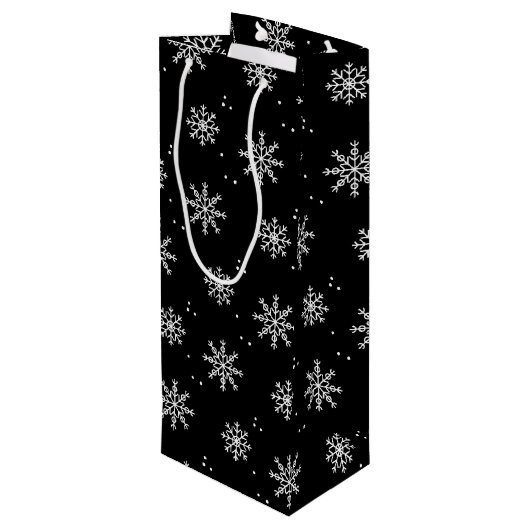 Grunge Skull Santa Wijn Cadeautas (Achterkant Gekanteld)