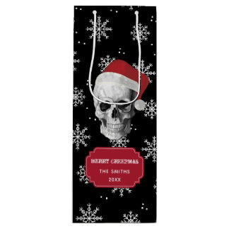 Grunge Skull Santa Wijn Cadeautas