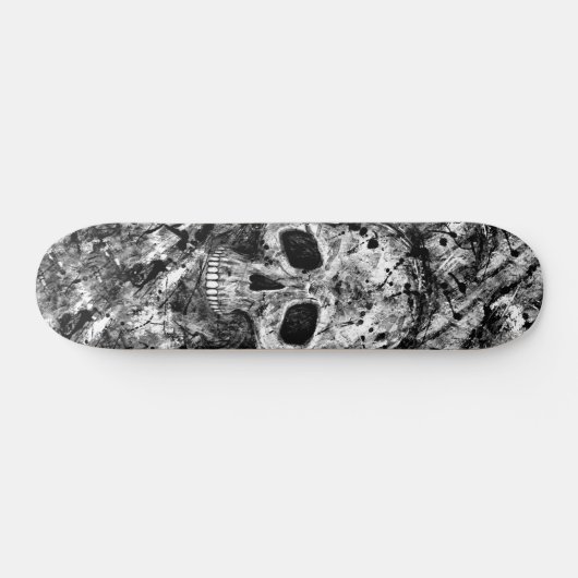 Grunge Skull Skateboard (Horizontaal)