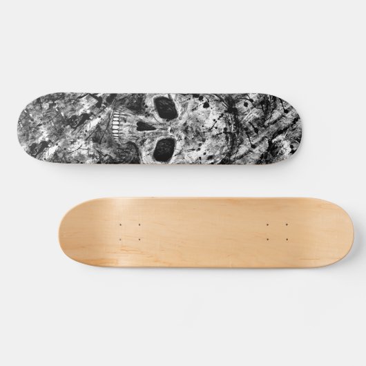 Grunge Skull Skateboard (Horizontaal)