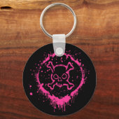Grunge Skull Sleutelhanger (Voorkant)