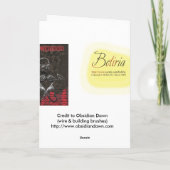 Grunge Skull Verjaardag Kaart (Achterkant)