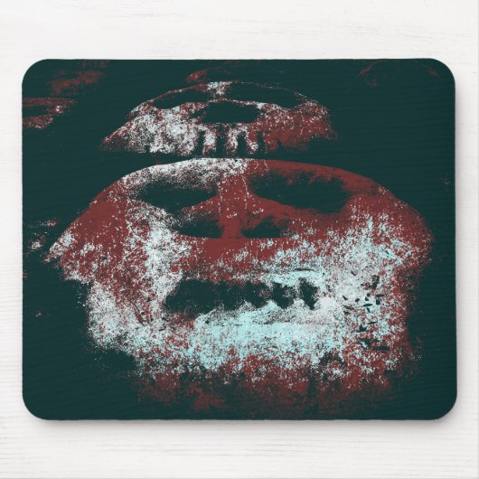 Grunge Skulls Muismat (Voorkant)