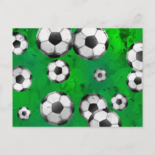Grunge Soccer Briefkaart