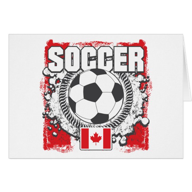 Grunge Soccer Canada (Voorkant Horizontaal)