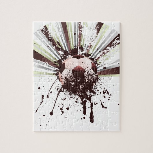 Grunge Soccer Legpuzzel (Verticaal)