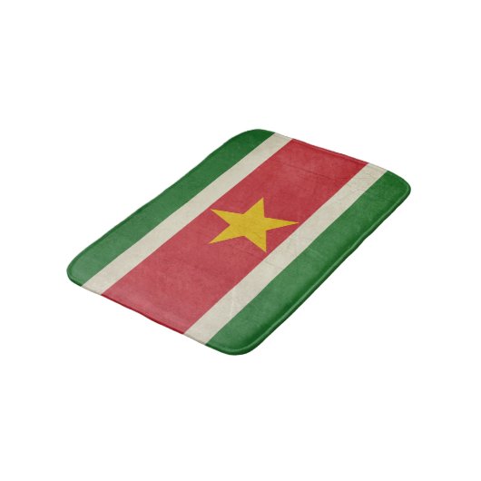 Grunge soevereine staatsvlag Suriname Badmat (Gekanteld)