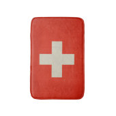 Grunge soevereine staatsvlag van Zwitserland Badmat (Voorkant Verticaal)