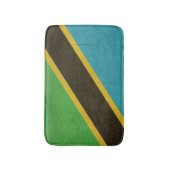 Grunge Sovereign State flag of Tanzania Badmat (Voorkant Verticaal)