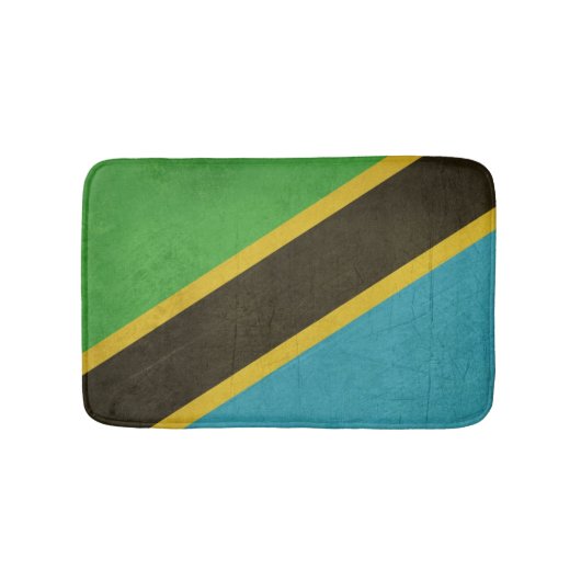 Grunge Sovereign State flag of Tanzania Badmat (Voorkant)