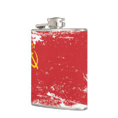 Grunge Sovjet-Unie vlag - USSR Heupfles (Links)