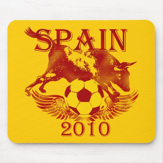Grunge Spain 2010 Raging bull Toro mousepad Muismat (Voorkant)
