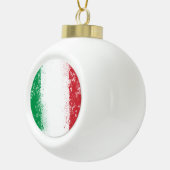 Grunge Splatter Geschilderde Vlag van Italië Keramische Bal Ornament (Rechts)