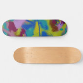 Grunge Spuitverf Patroon Skateboard (Horizontaal)