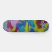Grunge Spuitverf Patroon Skateboard (Horizontaal)