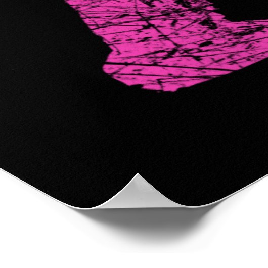 Grunge Squatchin Bigfoot Style Poster (Hoek)