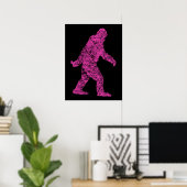 Grunge Squatchin Bigfoot Style Poster (Thuiskantoor)