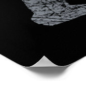 Grunge Squatchin Bigfoot Style Poster (Hoek)