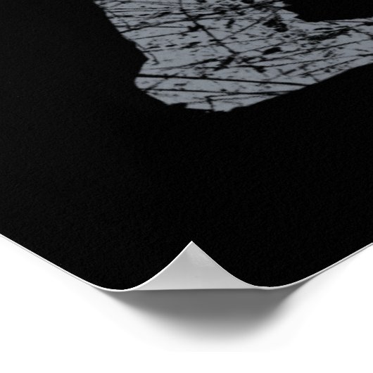 Grunge Squatchin Bigfoot Style Poster (Hoek)