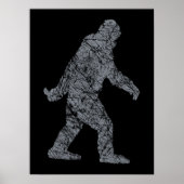 Grunge Squatchin Bigfoot Style Poster (Voorkant)