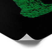 Grunge Squatchin Bigfoot Style Poster (Hoek)