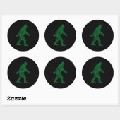 Grunge Squatchin Ronde Sticker (Vel)