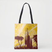 Grunge Stad Tote Bag (Voorkant)