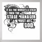 Grunge Stage Manager God Poster (Voorkant)
