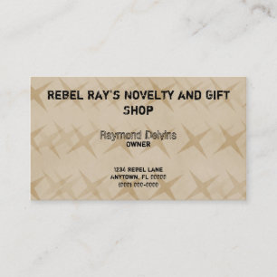 Grunge Star-Visitekaartje, Light Brown Visitekaartje