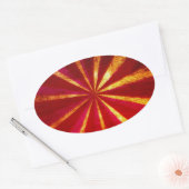 Grunge starburst ovale sticker (Envelop)